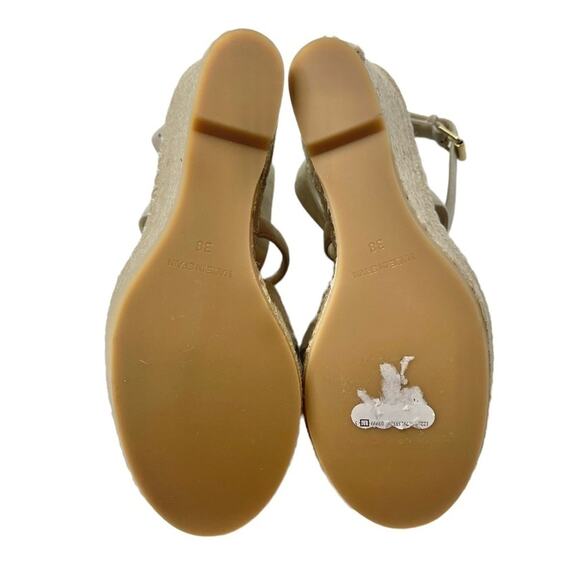 NWOT Club Monaco fleuris suede wedge platform espadrille sandals women sz 38 - Picture 10 of 13